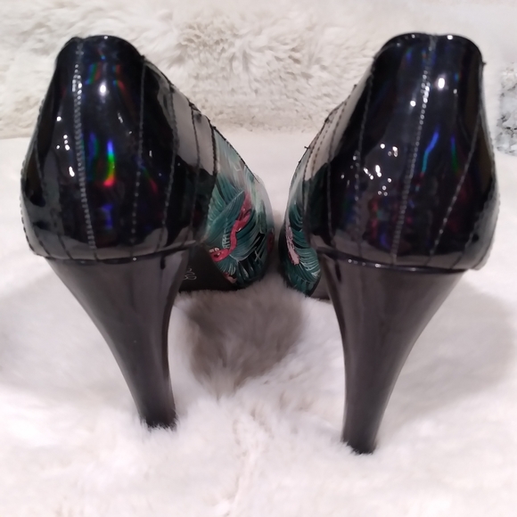 Iron Fist skeleton mermaid babies patterned platform high heels. Size 6 in EUC - Picture 5 of 8